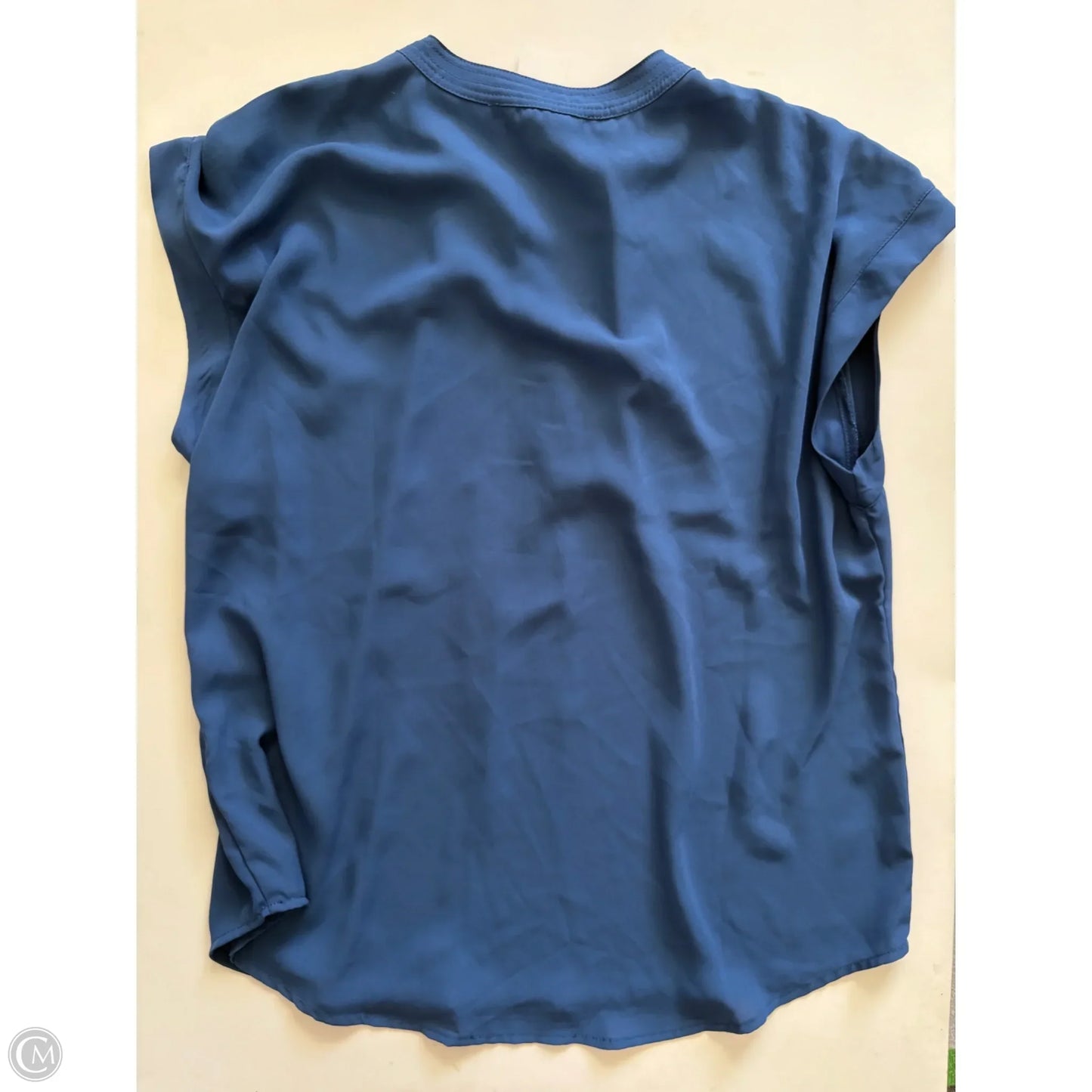 Blouse Short Sleeve By Cynthia Steffe In Blue, Size: Xl