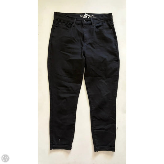 Jeans Straight By Levis Signature In Black, Size: 10