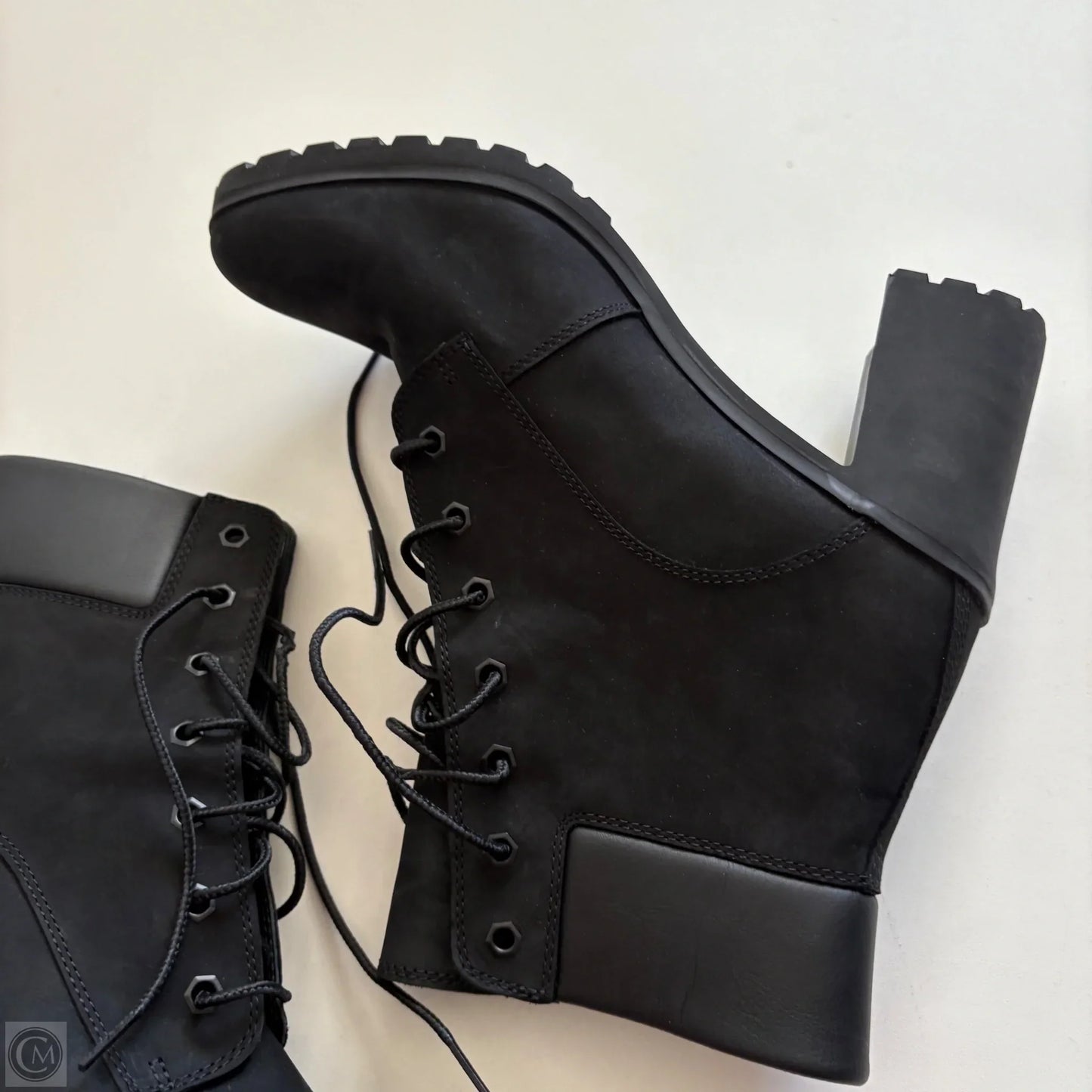 Boots Ankle Heels By Timberland In Black, Size: 10