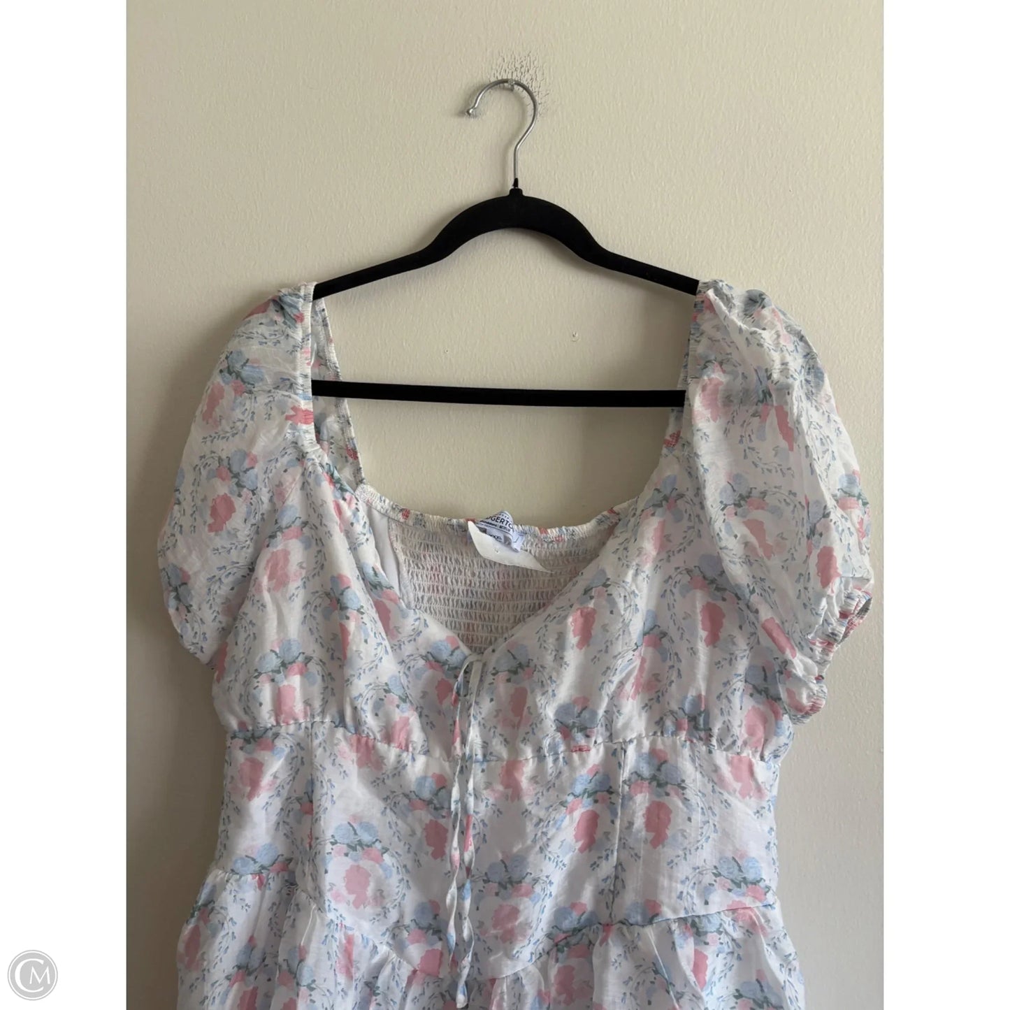 Top Short Sleeve By Celebrity Pink In Floral Print, Size: 3x