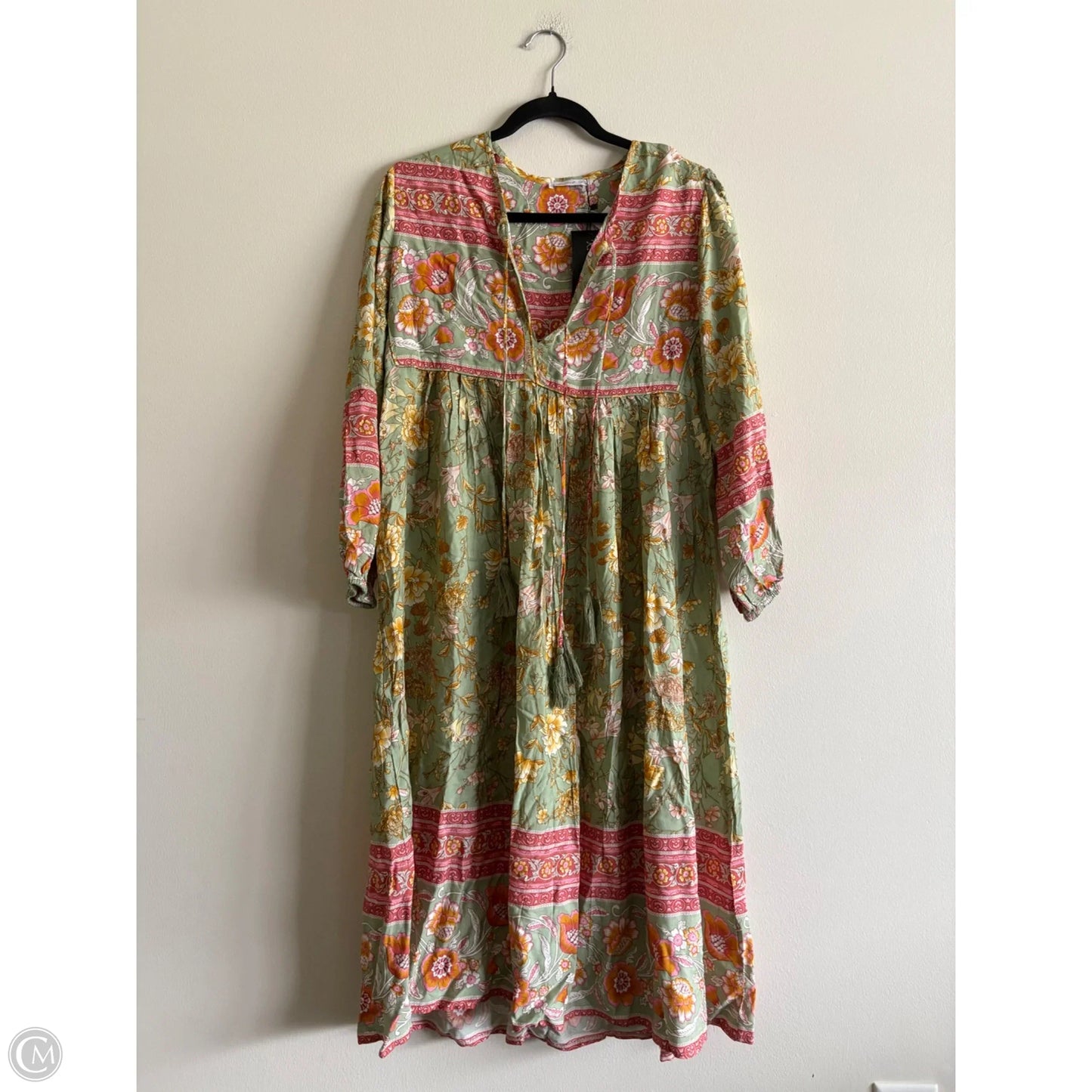 Dress Casual Maxi By r vioimos In Green, Size: S