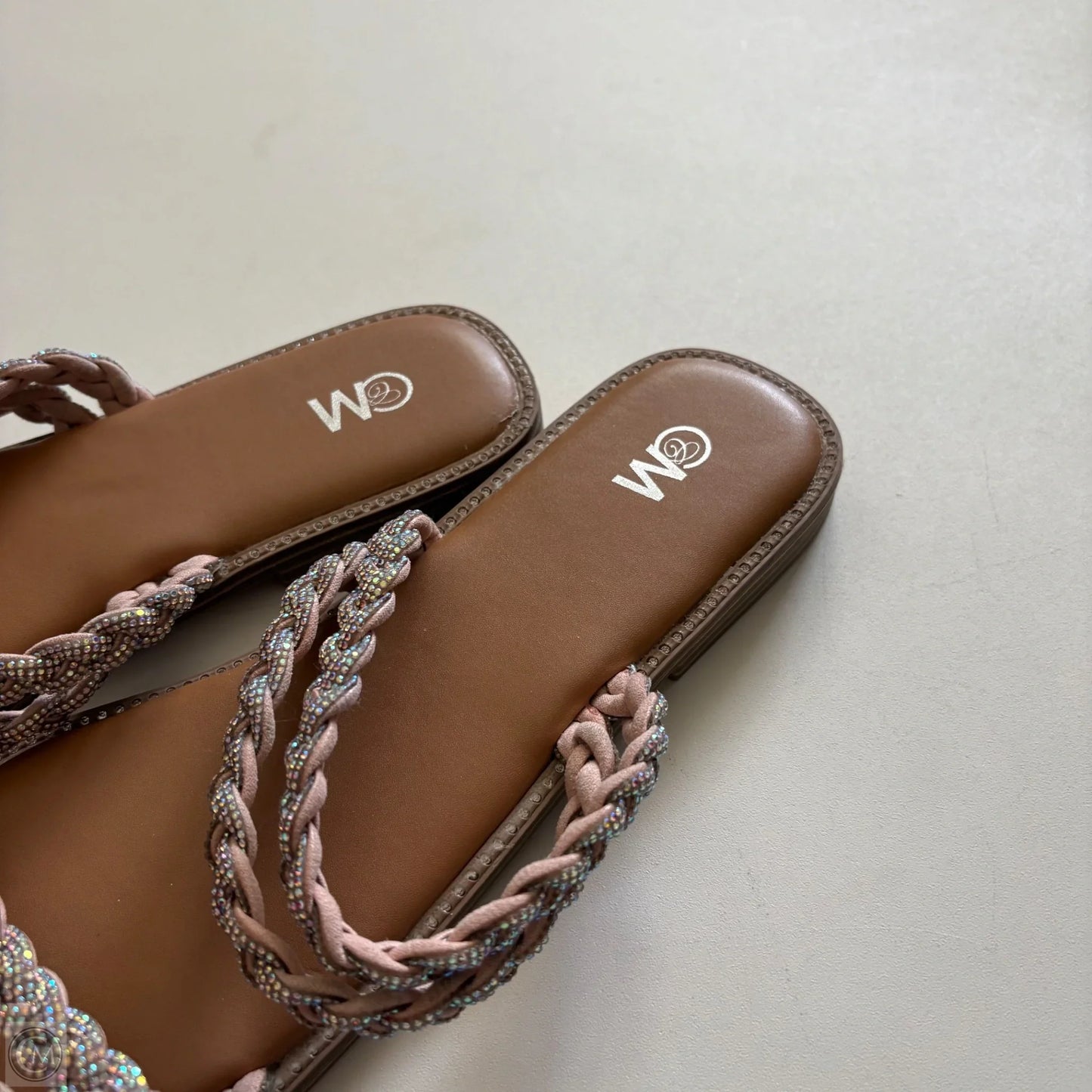 Sandals Flats By Clothes Mentor In Brown, Size: 10