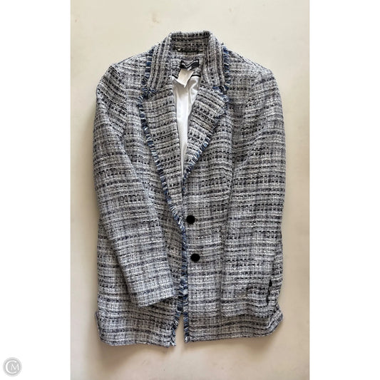 Blazer Designer By Karl Lagerfeld In Blue, Size: 2