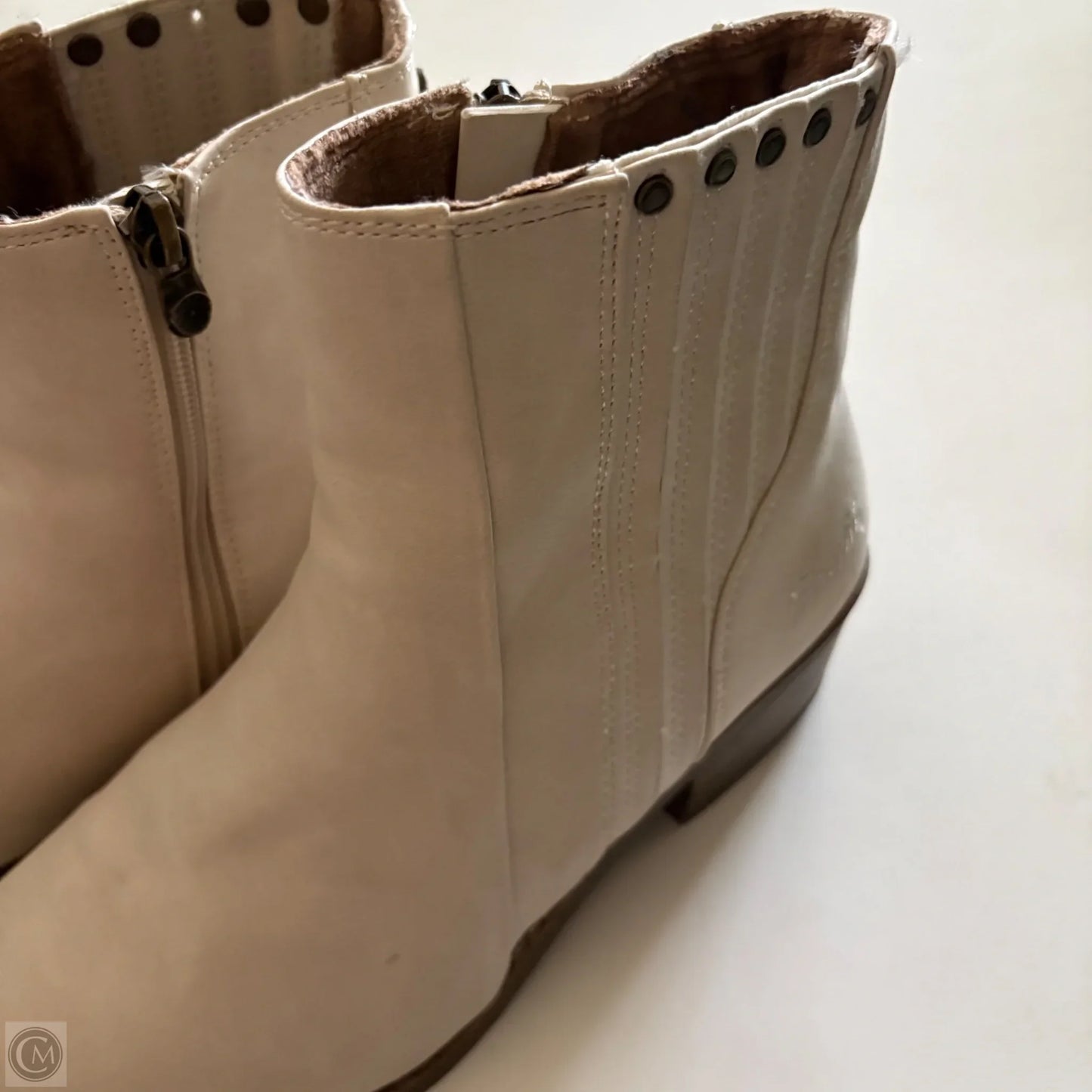Boots Ankle Heels By Blowfish In Cream, Size: 10