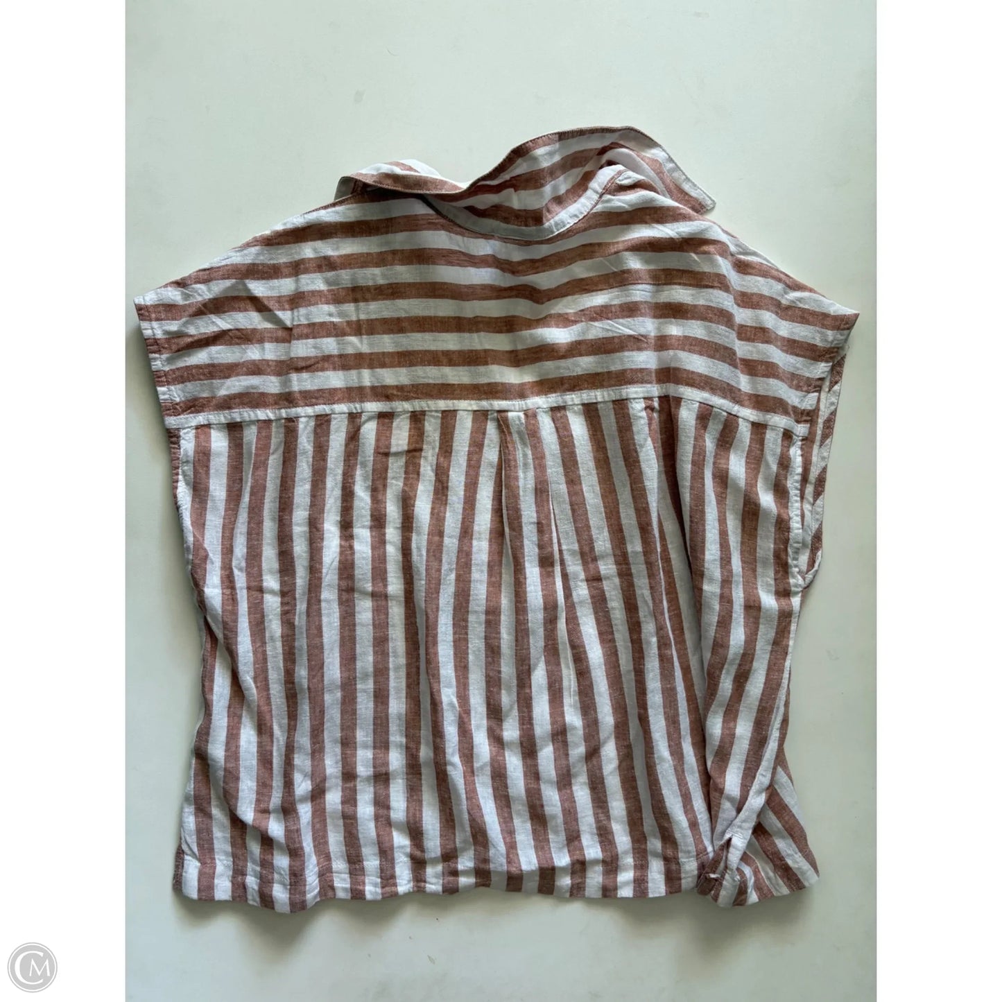 Top Short Sleeve By Old Navy In Striped Pattern, Size: M