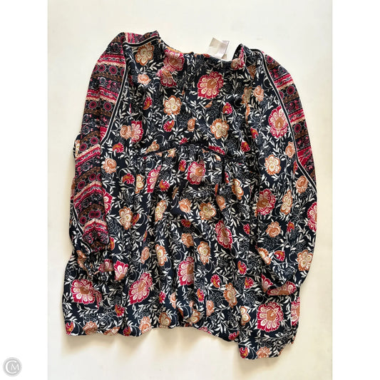 Blouse Long Sleeve By Knox Rose In Multi-colored, Size: M
