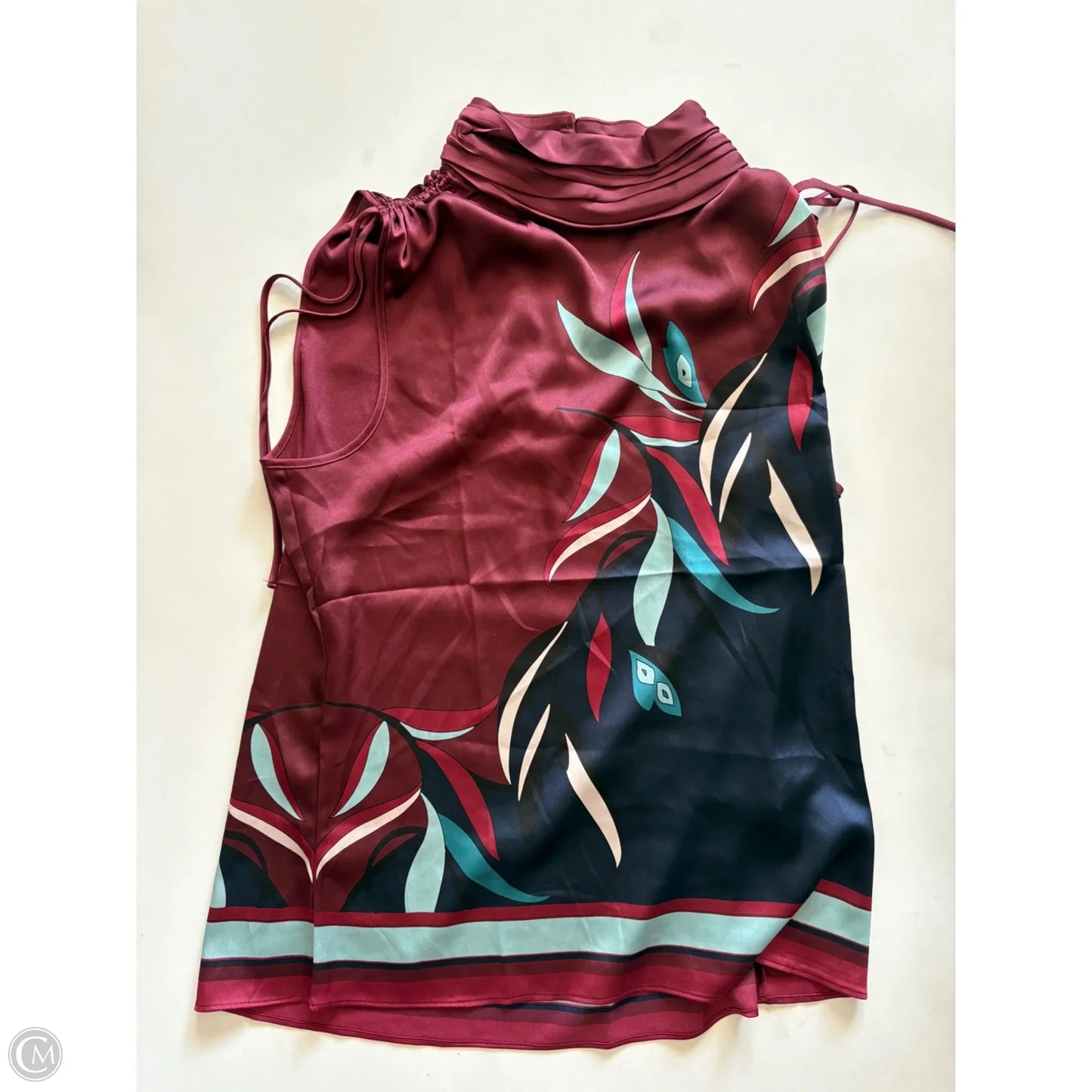 Blouse Sleeveless By White House Black Market In Maroon, Size: M