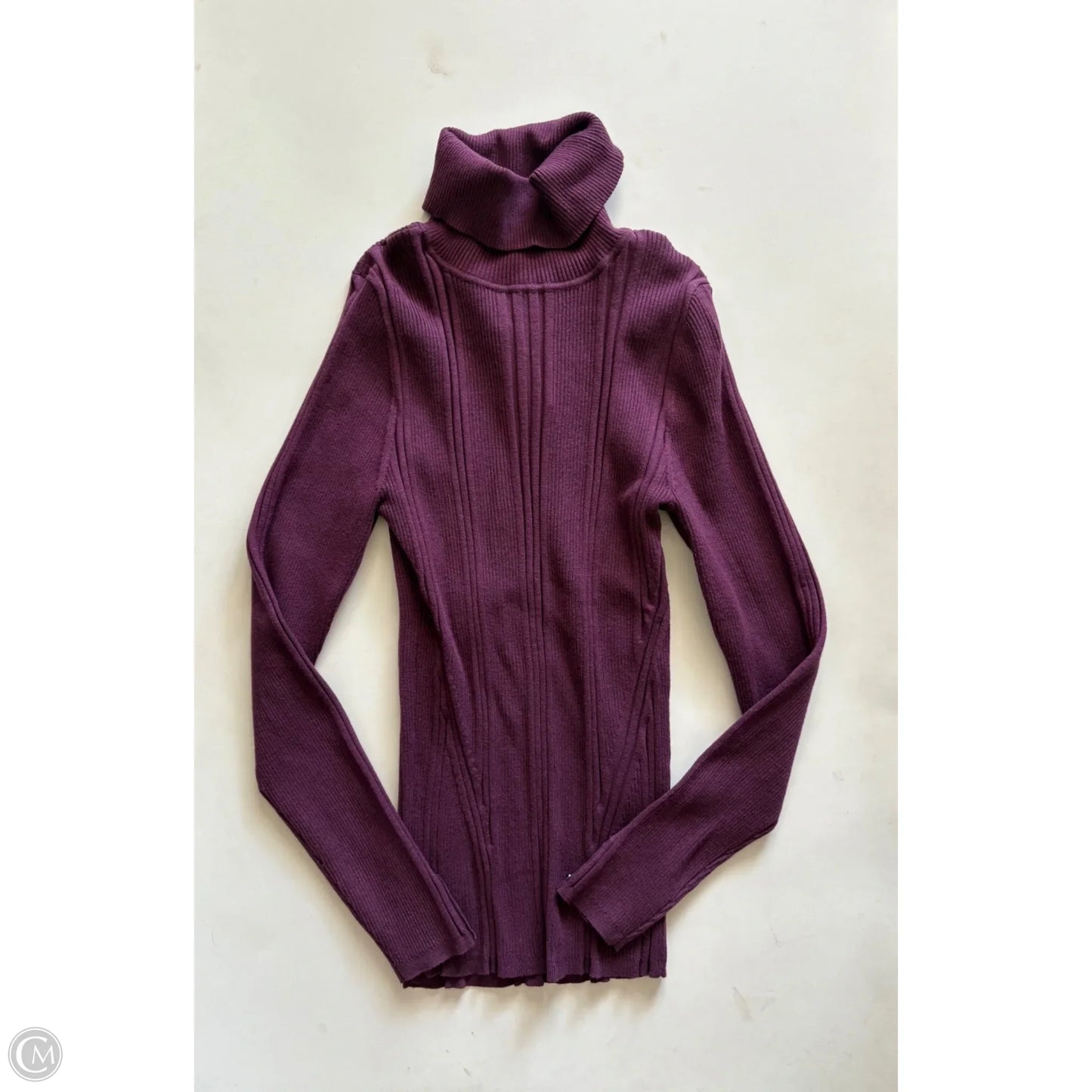 Top Long Sleeve By White House Black Market In Purple, Size: M