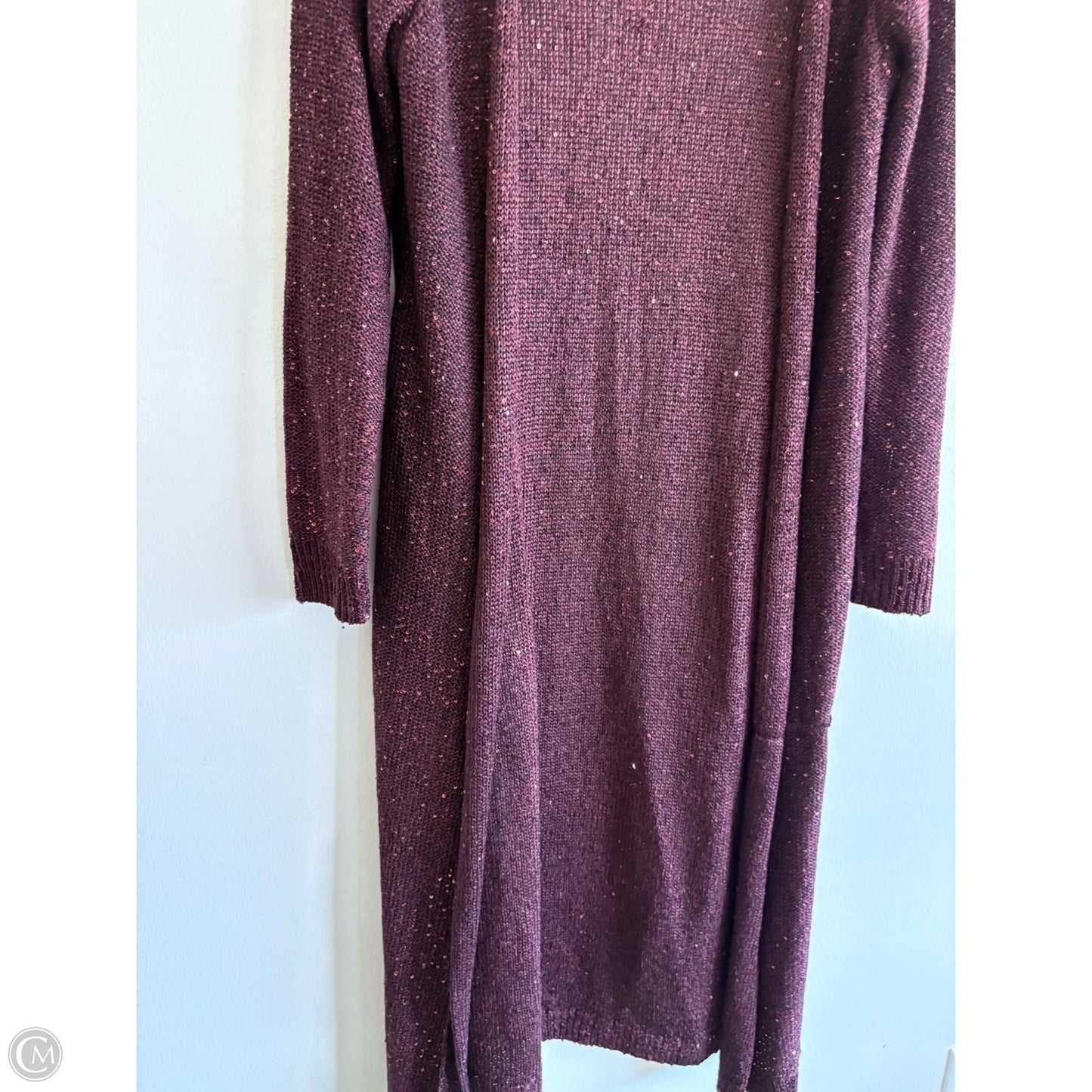 Sweater Cardigan By White House Black Market In Maroon, Size: M