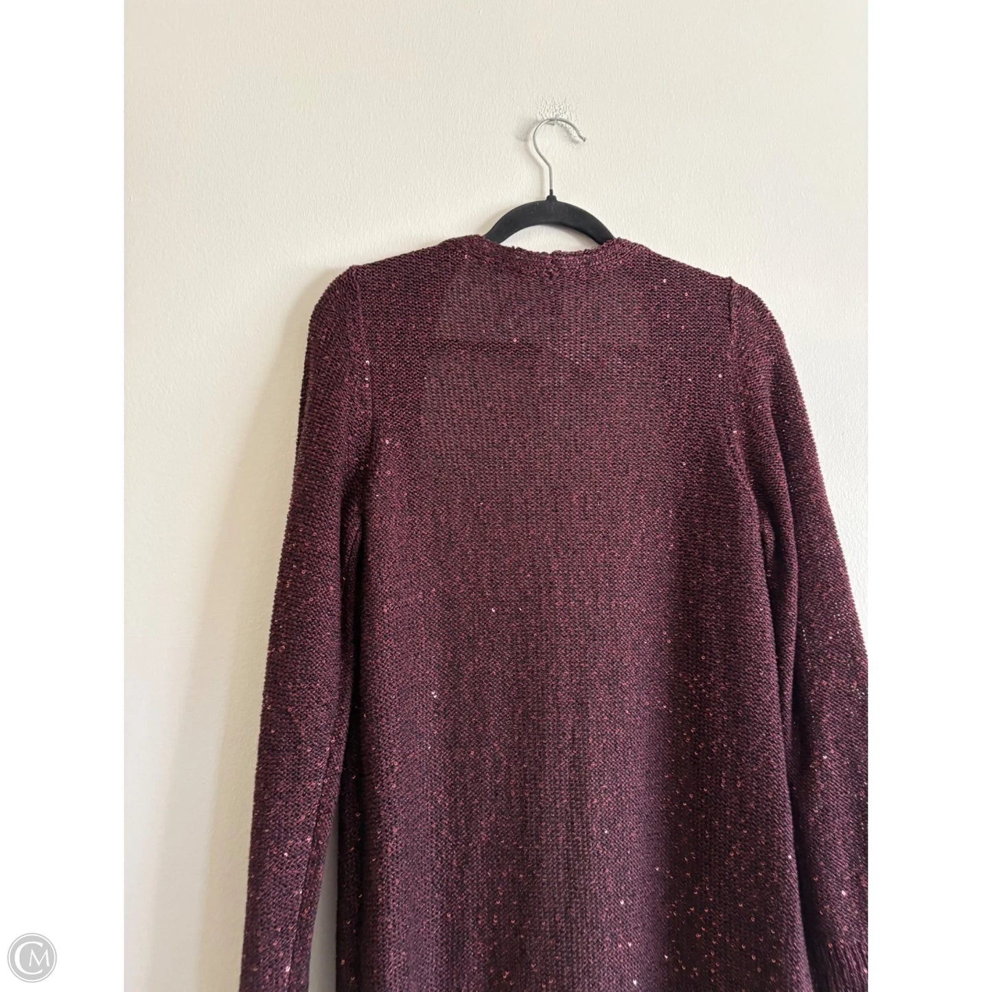 Sweater Cardigan By White House Black Market In Maroon, Size: M