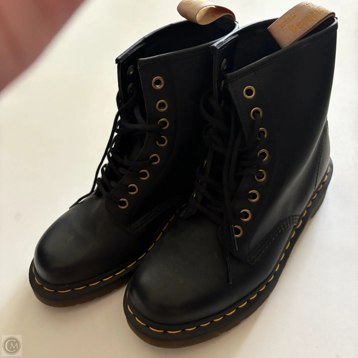 Boots Ankle Heels By Dr Martens In Black, Size: 8