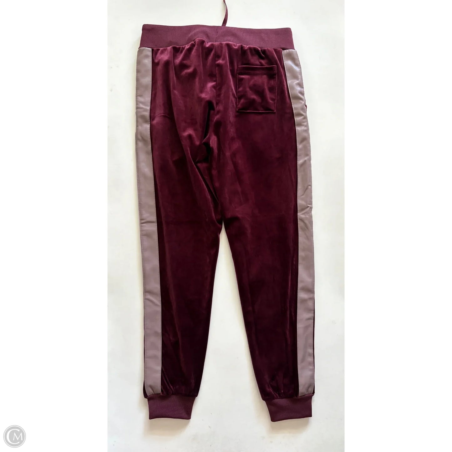 Athletic Pants 2pc By White Mark In Maroon, Size: M