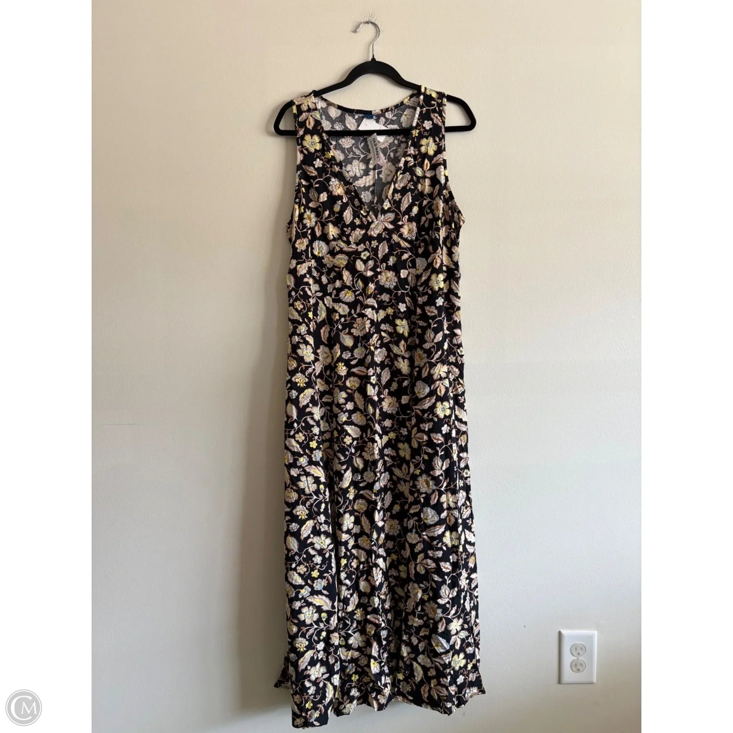 Dress Casual Maxi By Old Navy In Black, Size: L