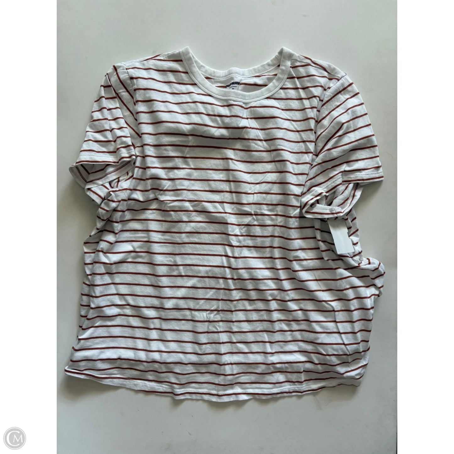 Top Short Sleeve By Old Navy In Striped Pattern, Size: 2x
