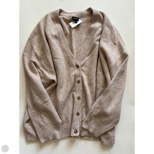 Sweater Cardigan By Torrid In Tan, Size: 3x