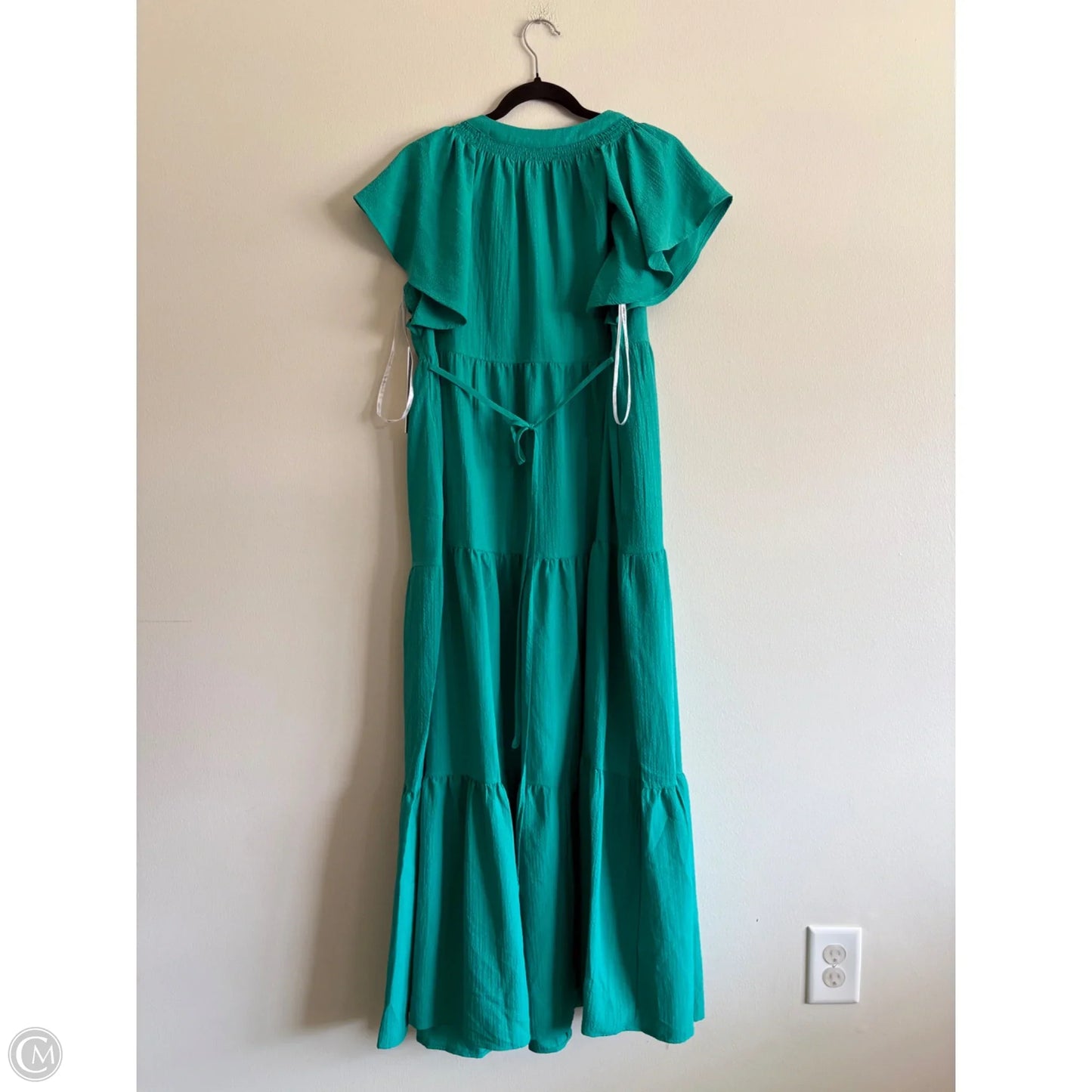 Dress Casual Maxi By Calvin Klein In Green, Size: 10