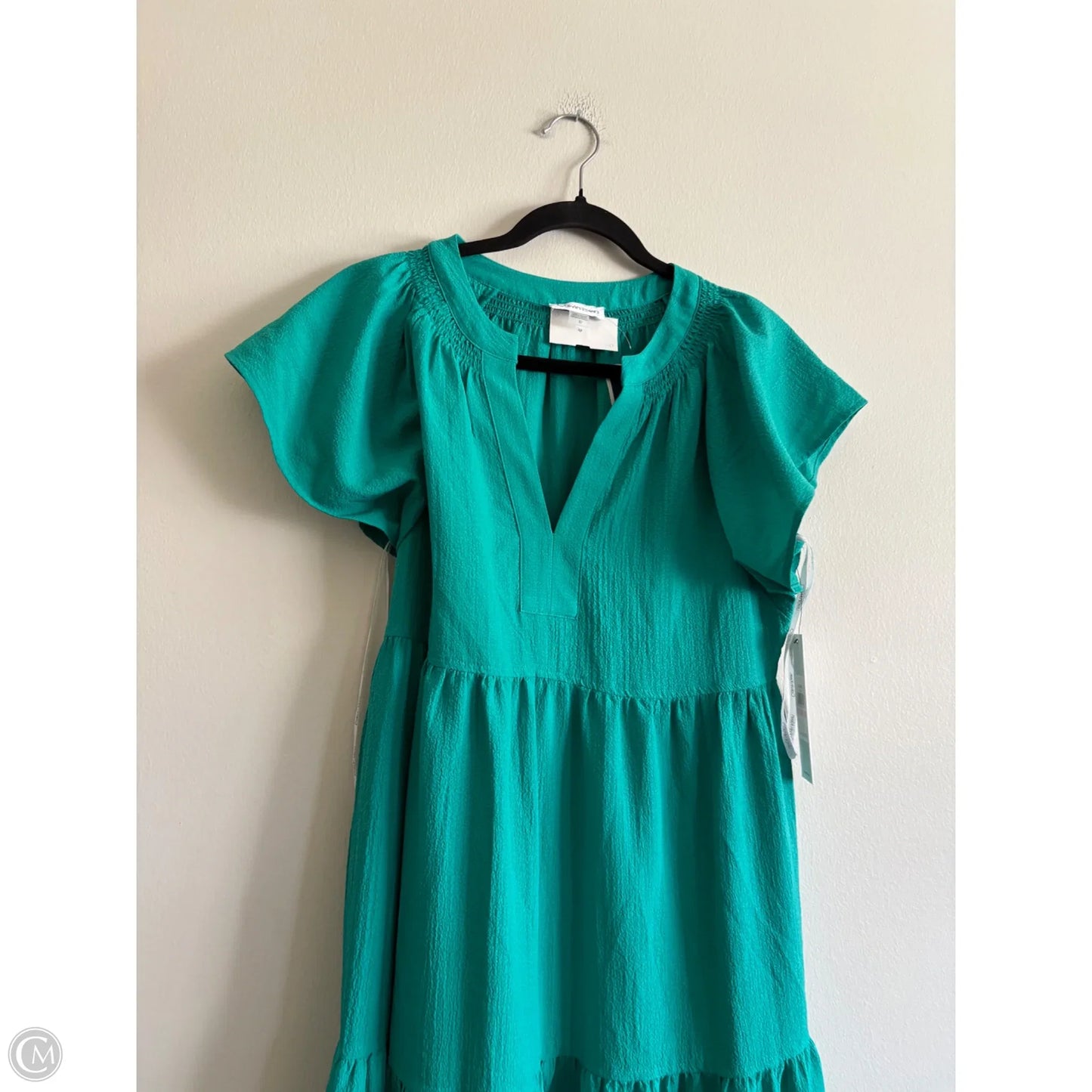 Dress Casual Maxi By Calvin Klein In Green, Size: 10