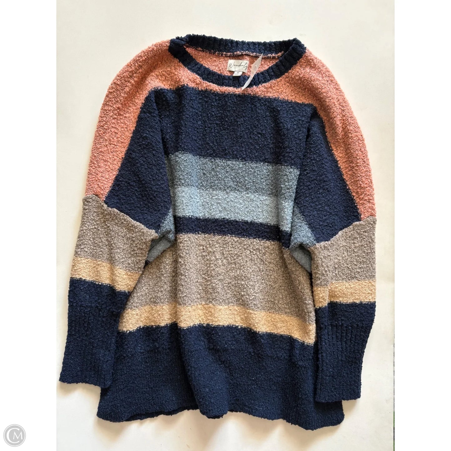 Sweater By Wonderly In Striped Pattern, Size: M