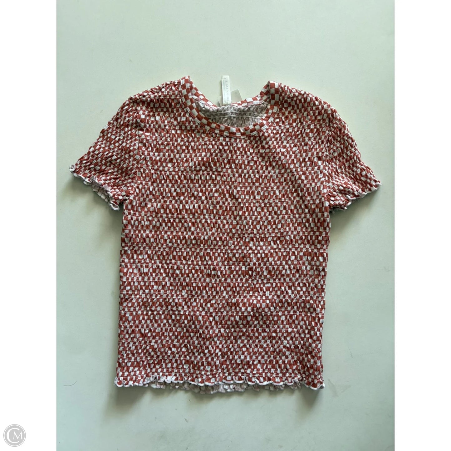 Top Short Sleeve By American Eagle In Orange, Size: Xs