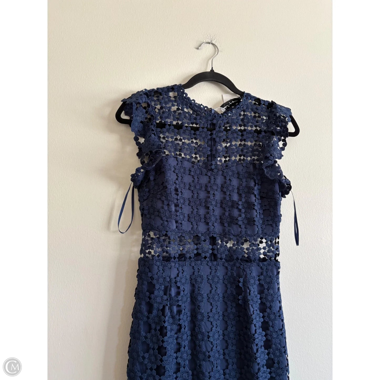 Dress Casual Midi By Petal & Pup In Navy, Size: 0