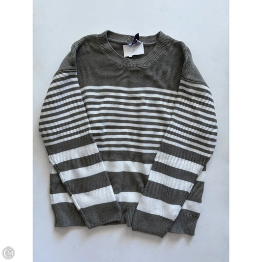 Sweater By Gloria Vanderbilt In Striped Pattern, Size: L