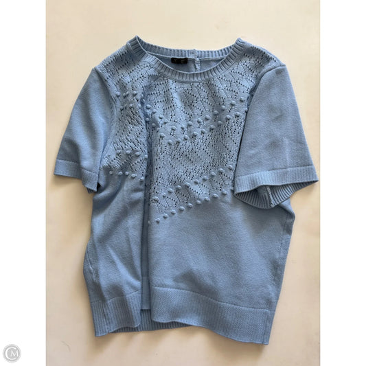 Sweater Short Sleeve By Talbots In Blue, Size: 2x