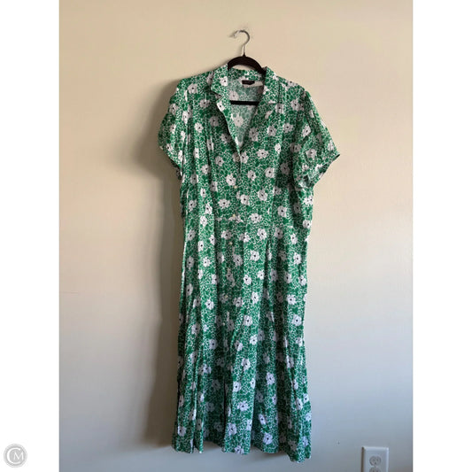 Dress Work By Talbots In Green, Size: 18