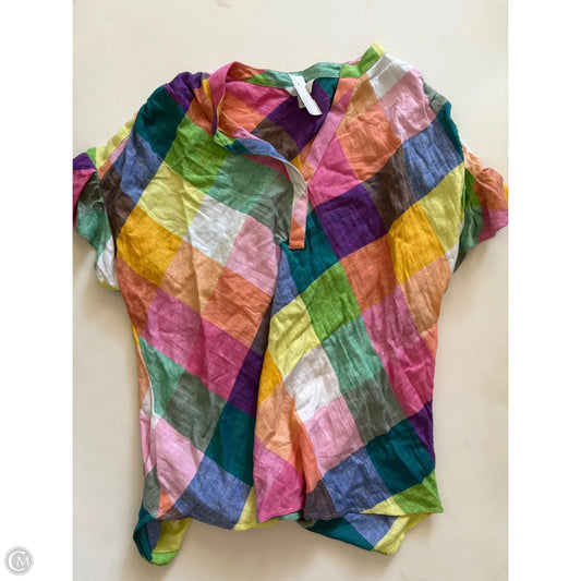 Top Short Sleeve By Crown And Ivy In Multi-colored, Size: S