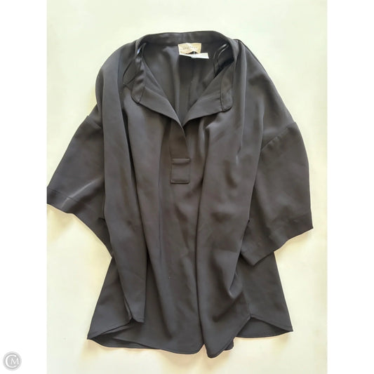 Blouse Short Sleeve By Melloday In Black, Size: L