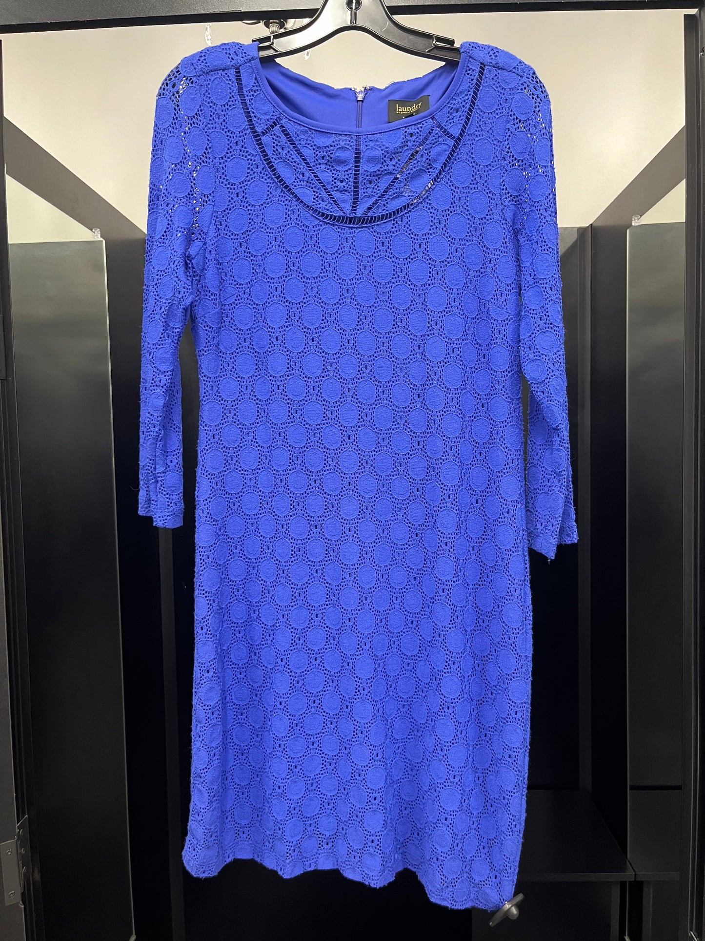 Royal Blue Dress Long Long Sleeve Laundry, Size S