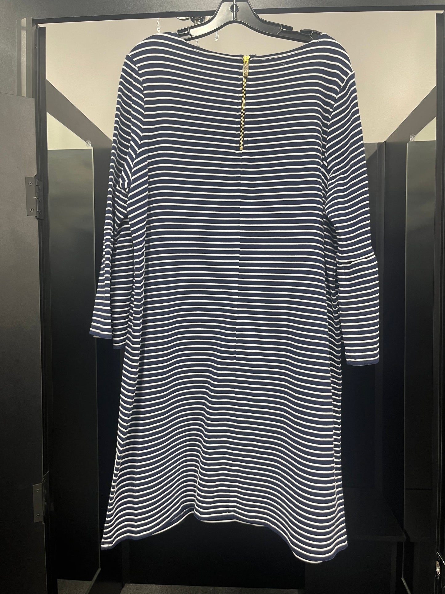 Striped Dress Casual Midi Crown And Ivy, Size Xl