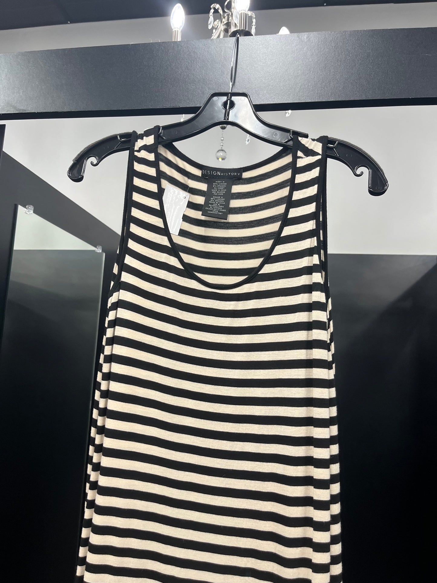 Striped Dress Casual Midi Designer History, Size M