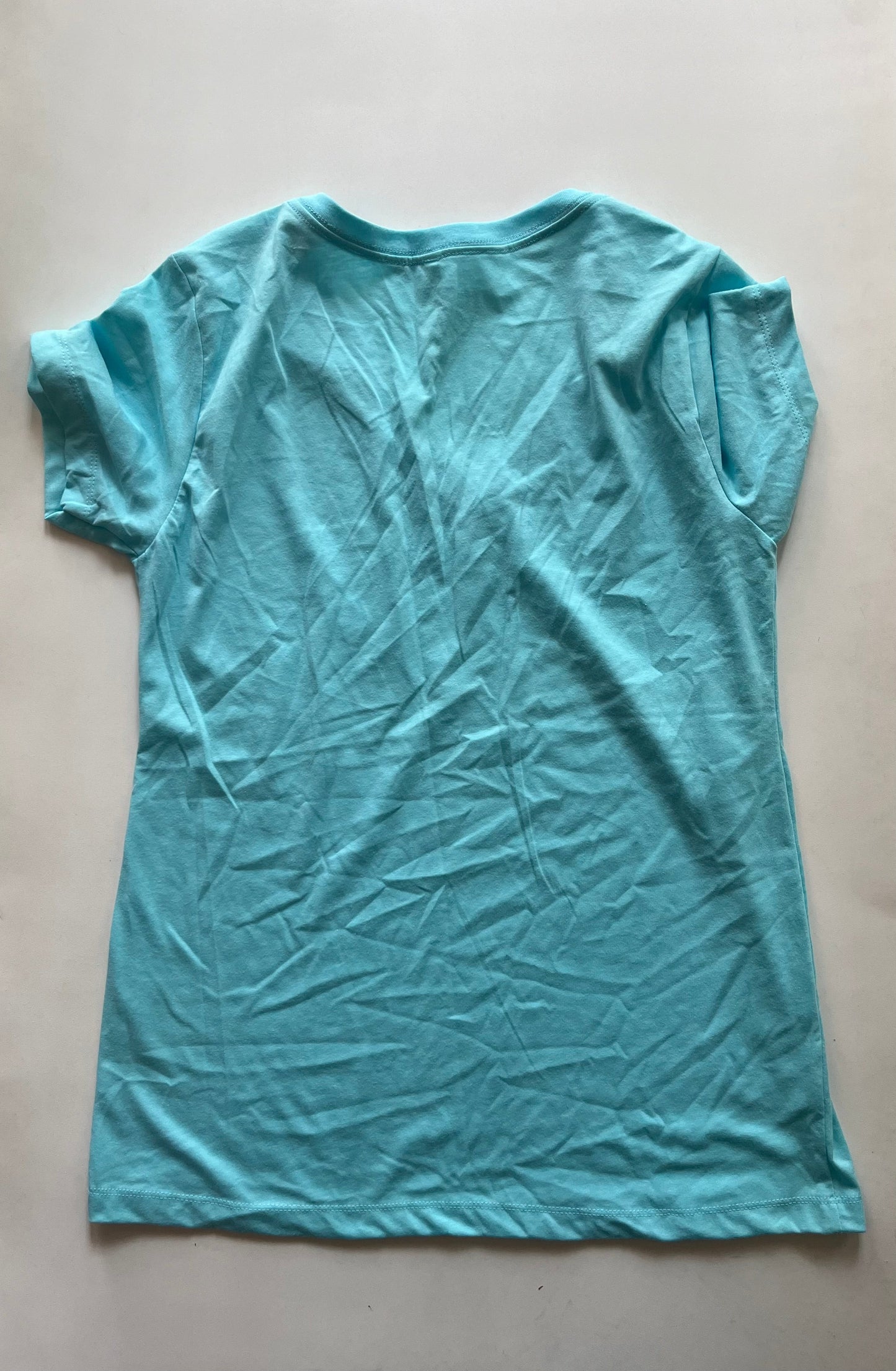 Blue Top Short Sleeve Basic Next Level, Size Xl