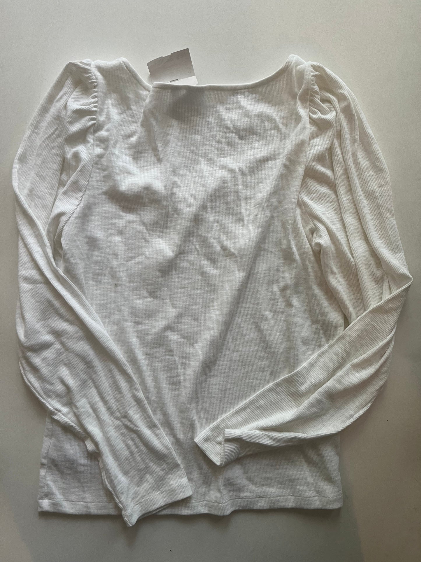 White Top Long Sleeve Basic Gap, Size Xl