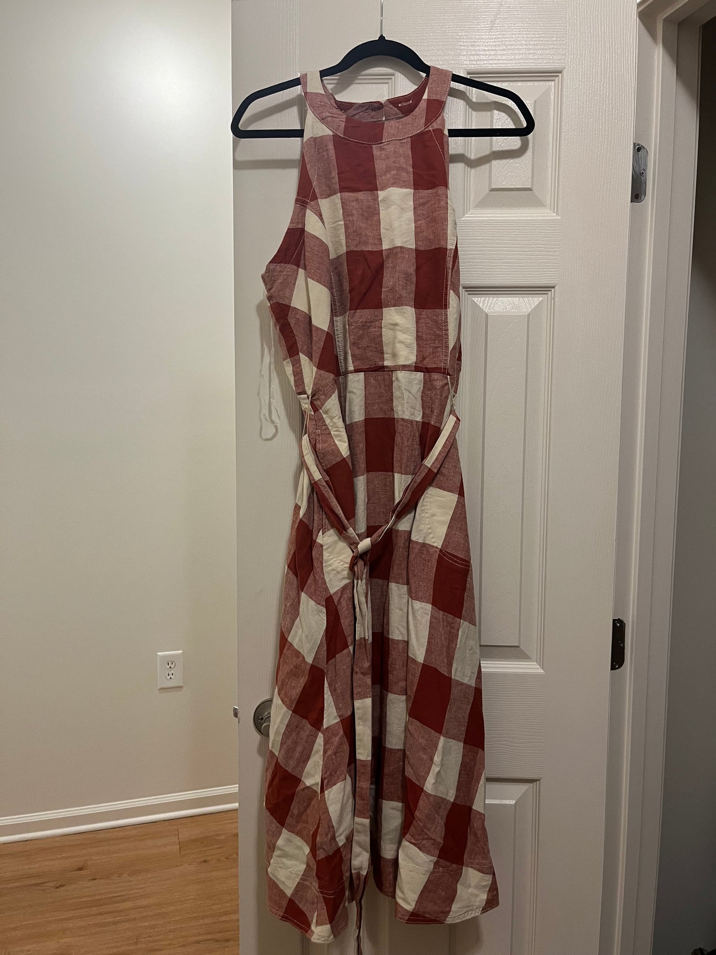 Plaid Dress Casual Midi Cato NWT, Size L