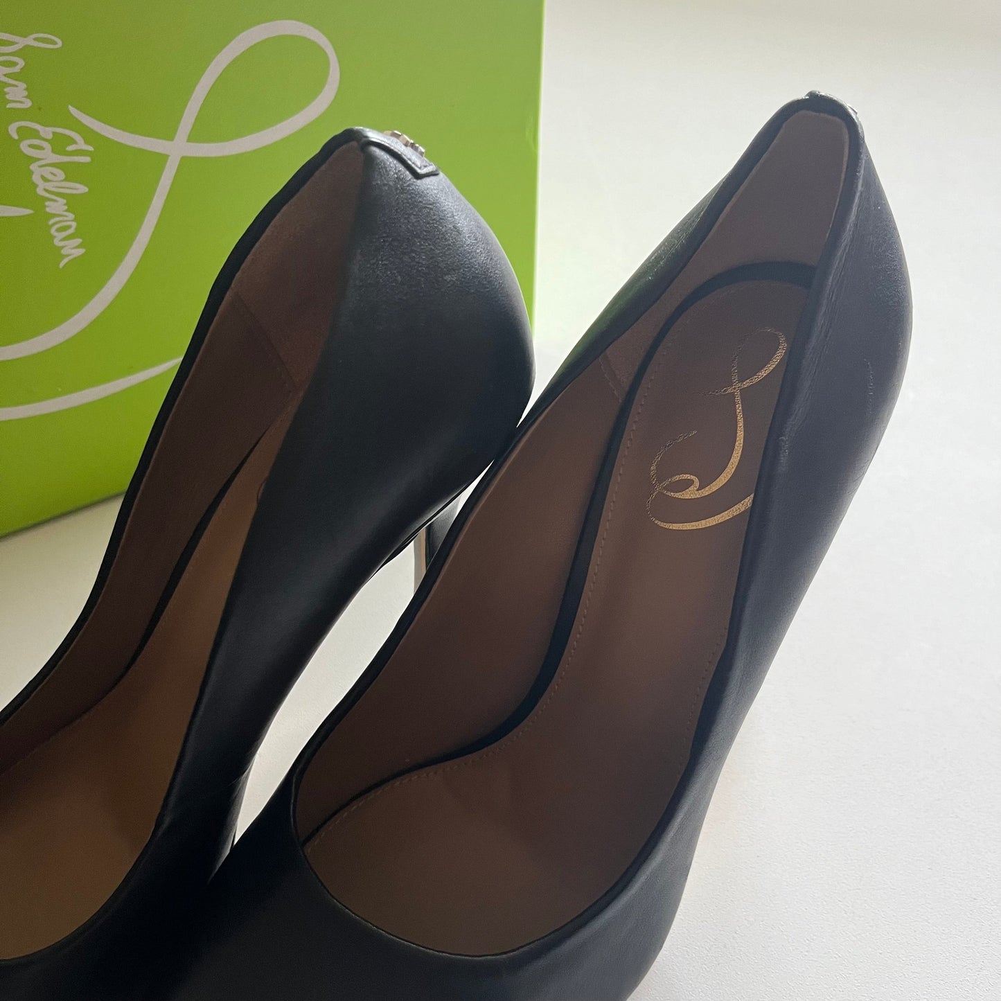 Black Shoes Heels Stiletto Sam Edelman, Size 9.5