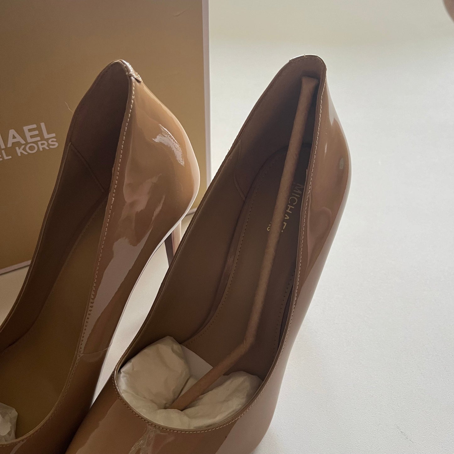 Tan Shoes Heels Stiletto Michael Kors, Size 9.5