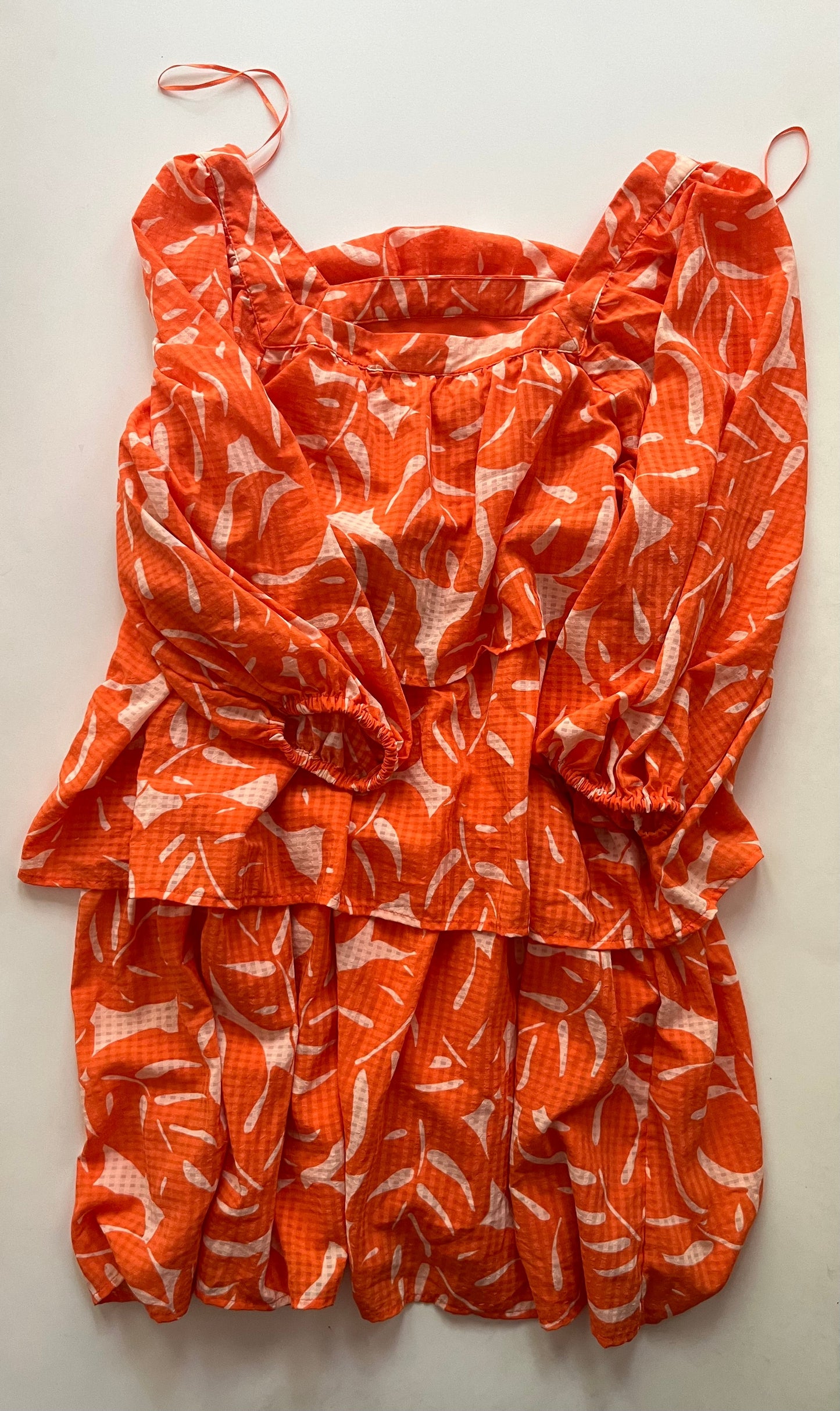 Dress Casual Midi By Who What Wear In Orange, Size: M