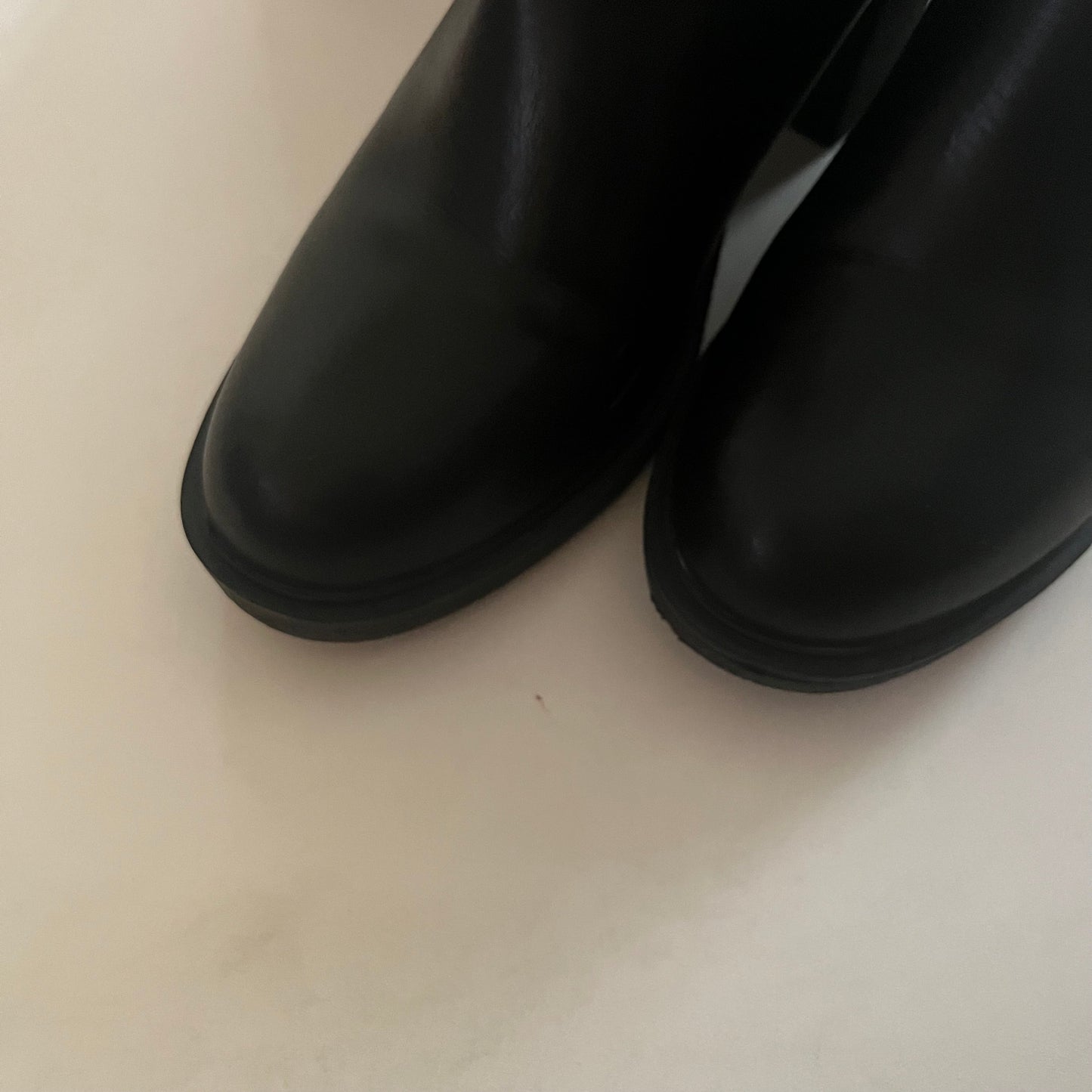 Black Shoes Heels Block Max Maxum, Size 8