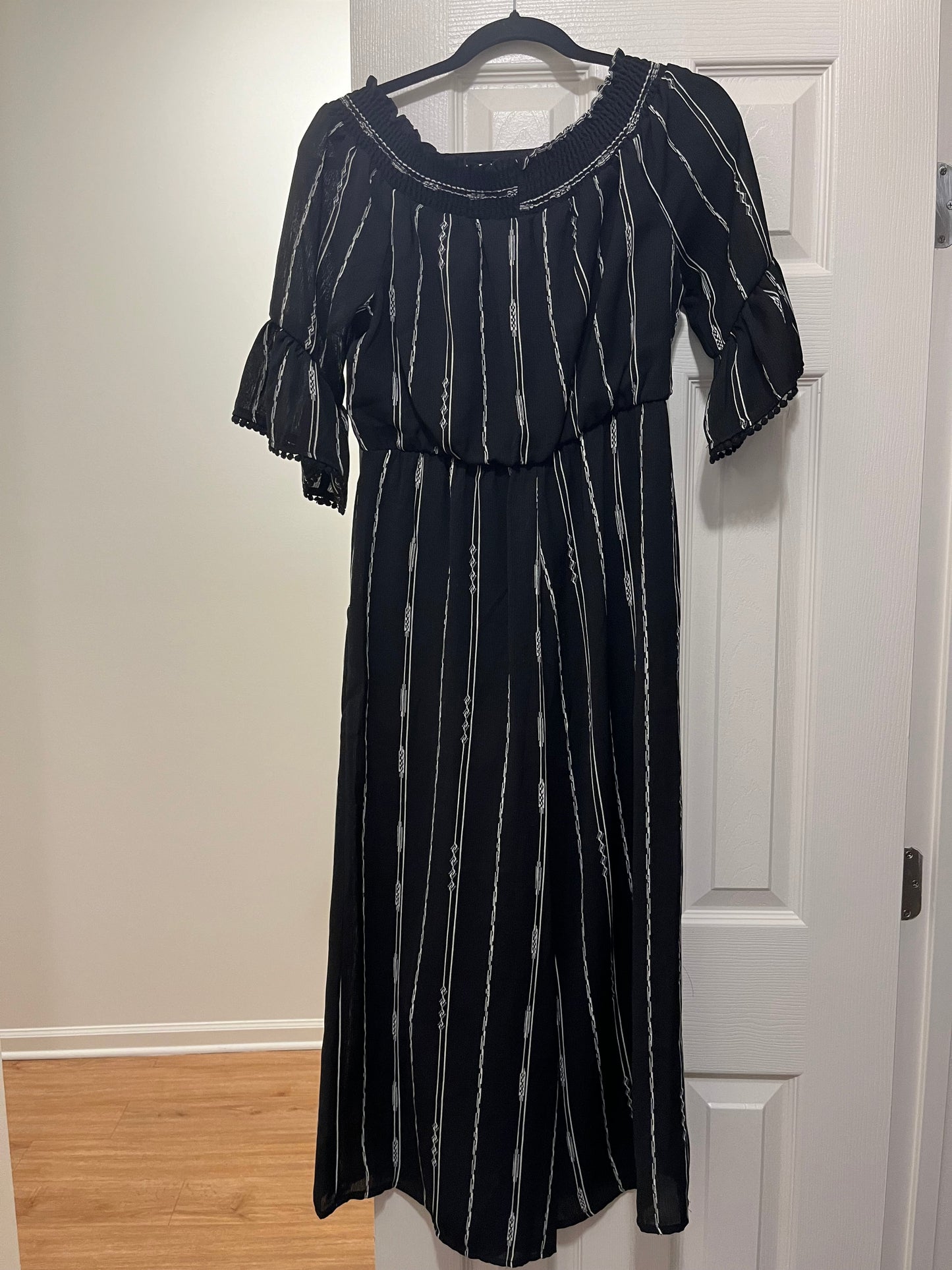 Striped Jumpsuit Luxology, Size 4