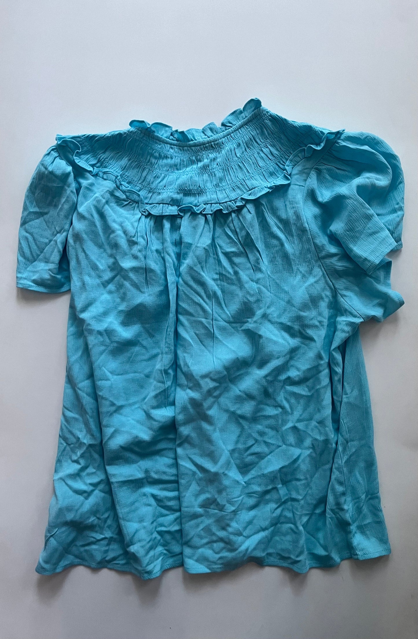 Blue Blouse Short Sleeve Torrid, Size 1x