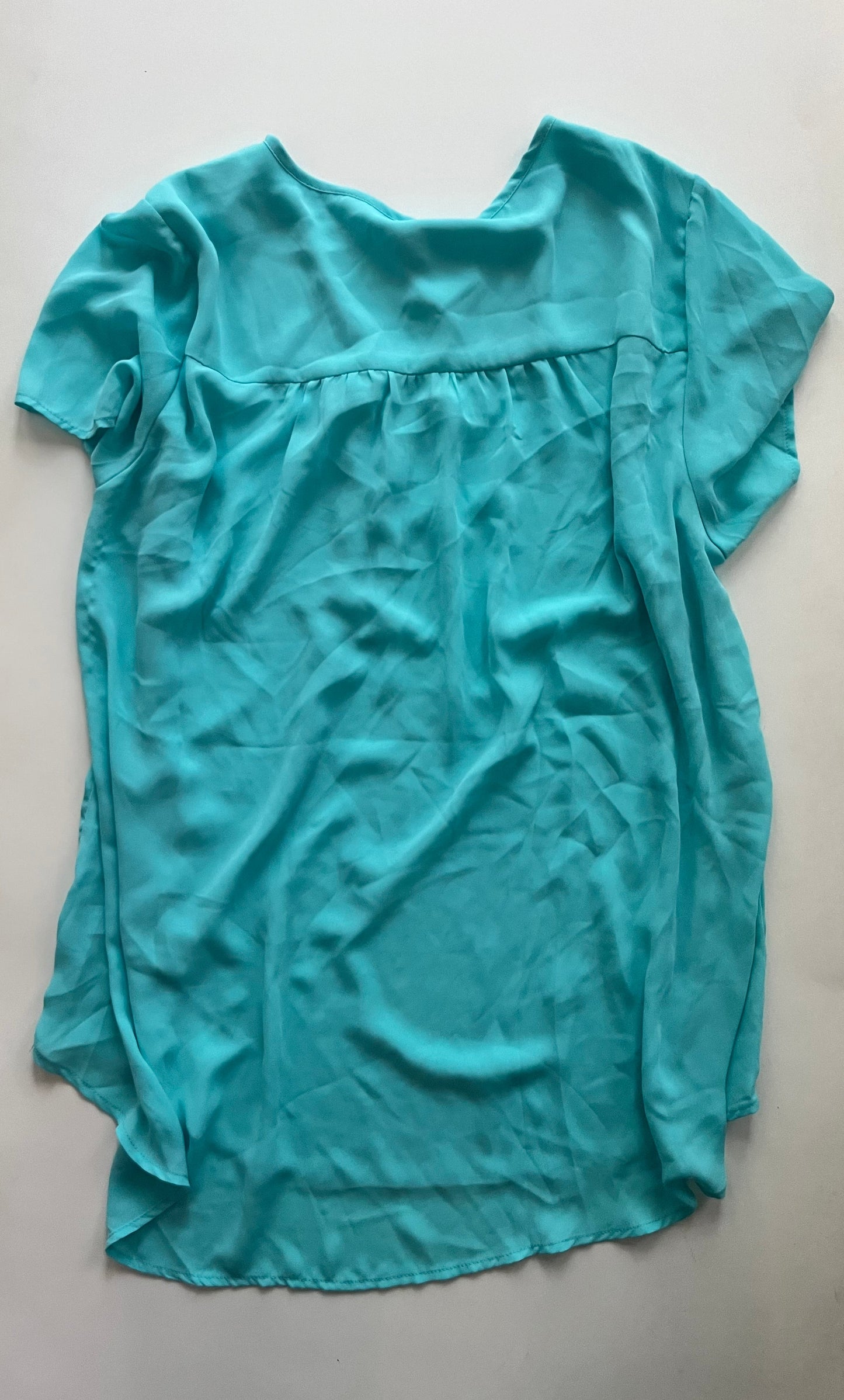 Blue Blouse Short Sleeve Torrid, Size 2x