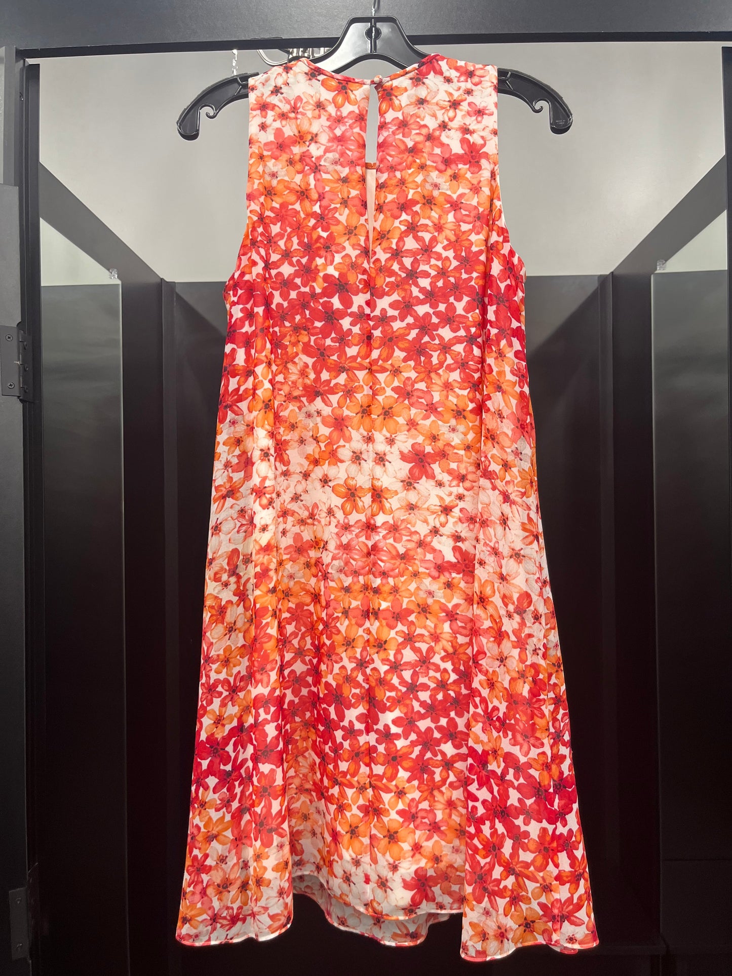 Dress Casual Midi By Calvin Klein In Floral, Size: 4