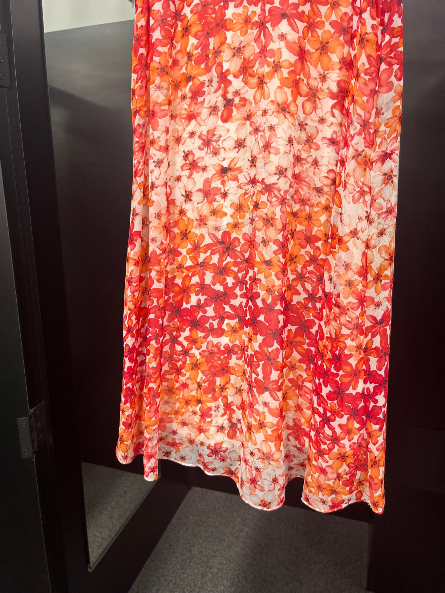 Dress Casual Midi By Calvin Klein In Floral, Size: 4