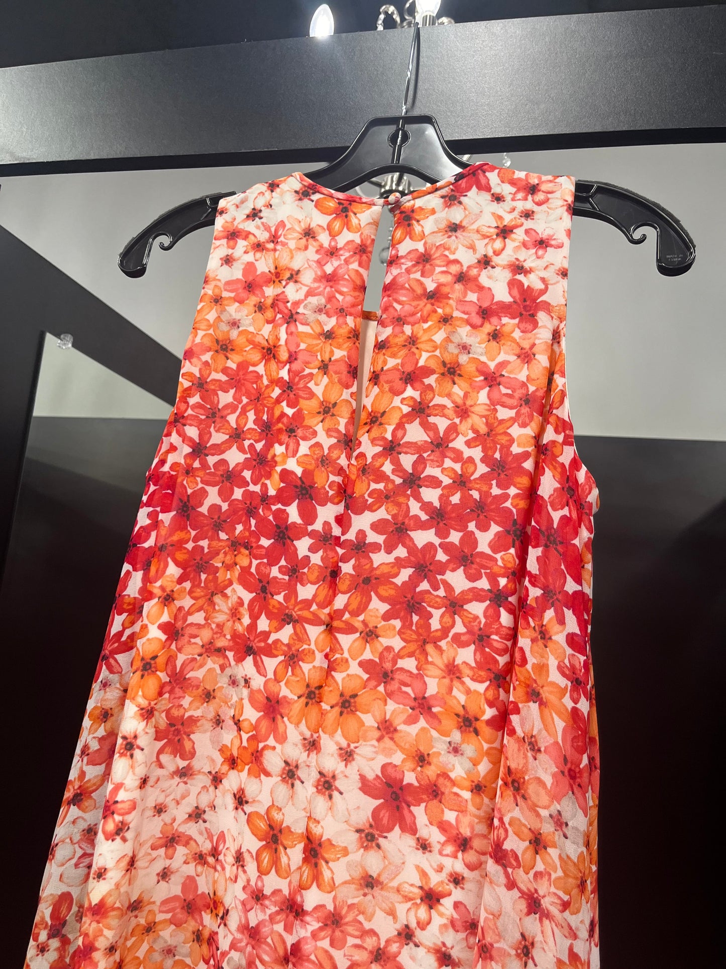 Dress Casual Midi By Calvin Klein In Floral, Size: 4