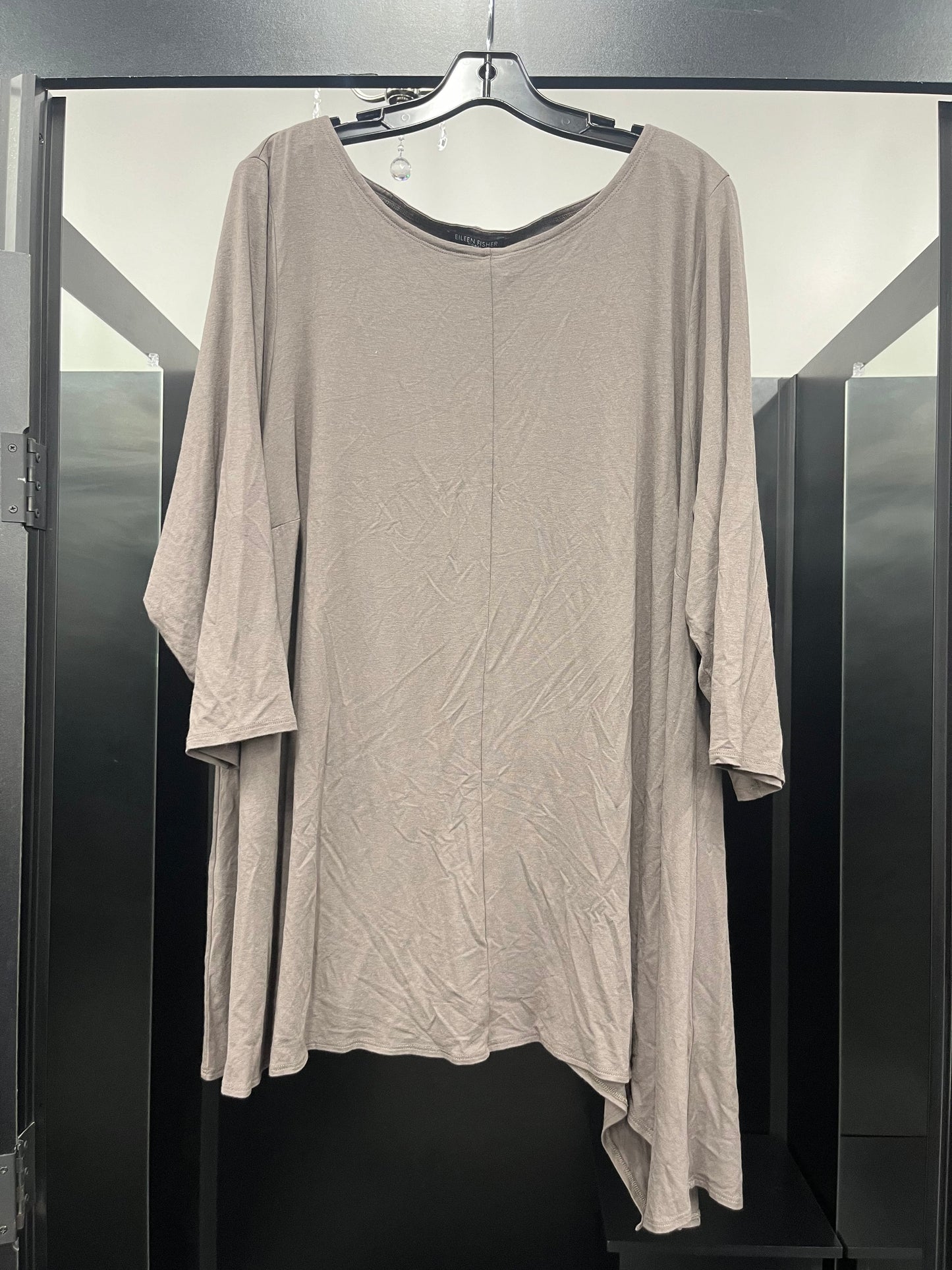 Grey Blouse Long Sleeve Eileen Fisher, Size 3x