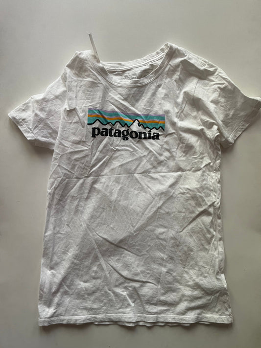 Athletic Top Short Sleeve By Patagonia In White, Size: Xs