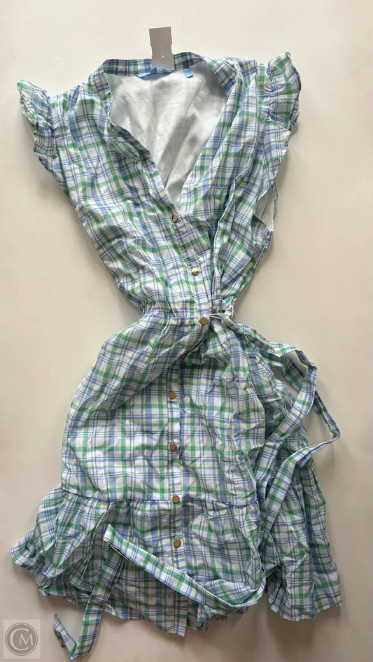 Dress Casual Midi By Draper James In Plaid Pattern, Size: L