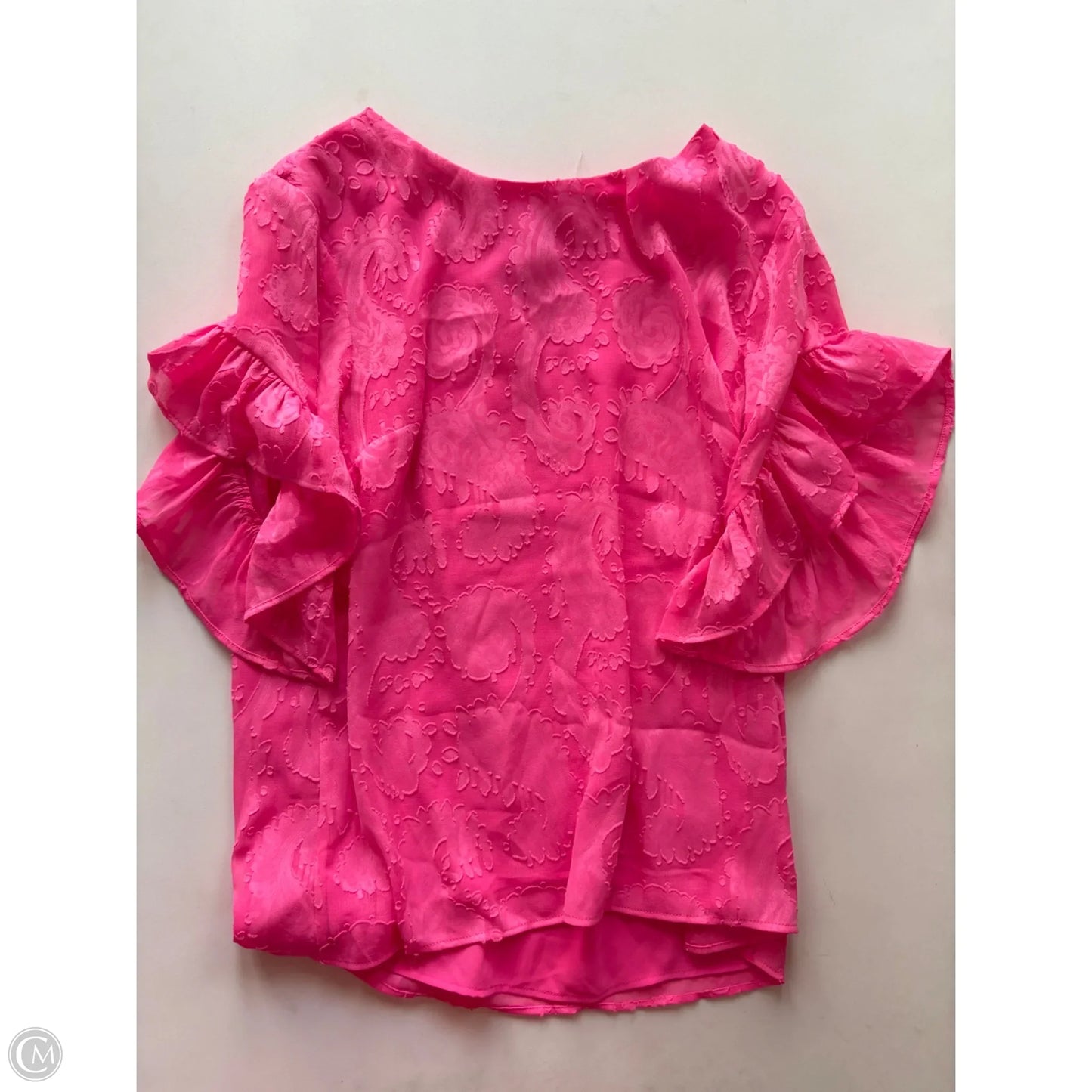 Top Short Sleeve Designer By Lilly Pulitzer In Pink, Size: Xs