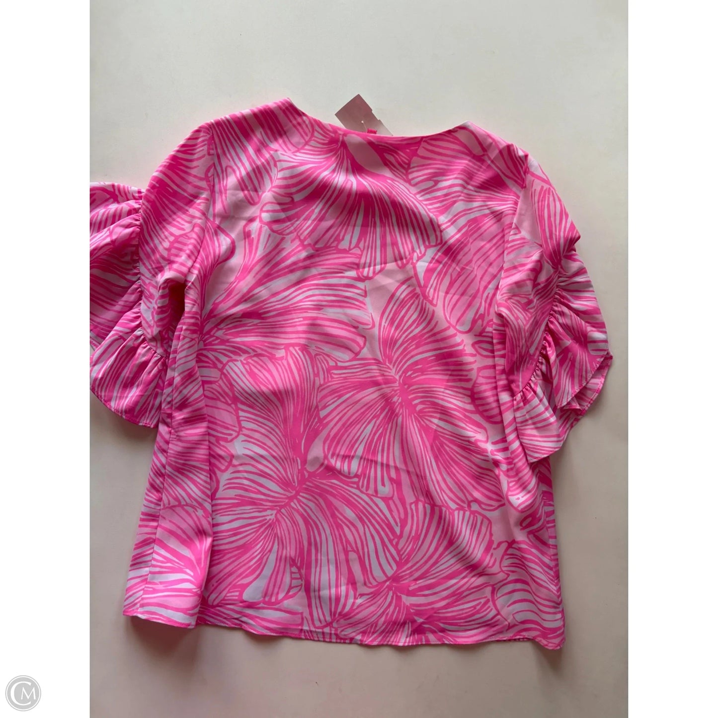Top Short Sleeve Designer By Lilly Pulitzer In Pink, Size: Xxs